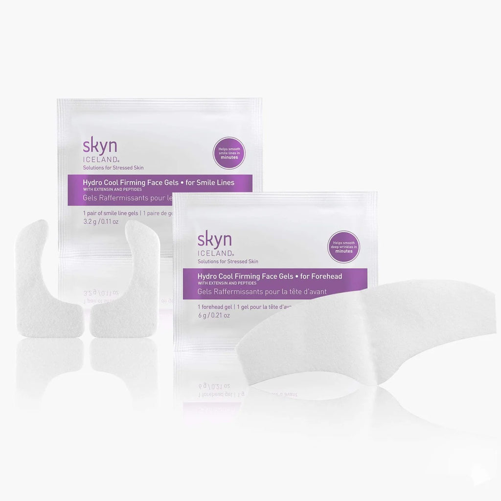 Hydro Cool Firming Face Gels - Smile Lines - Cooling gel patches for smile lines, infused with Icelandic glacial water, peptides, and antioxidants to firm, smooth, and hydrate the skin, reducing the appearance of fine lines and wrinkles - Skyn Iceland